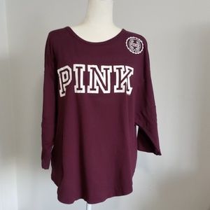 PINK Burgundy Shirt